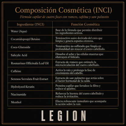 LEGION® – Shampoo Activador Capilar