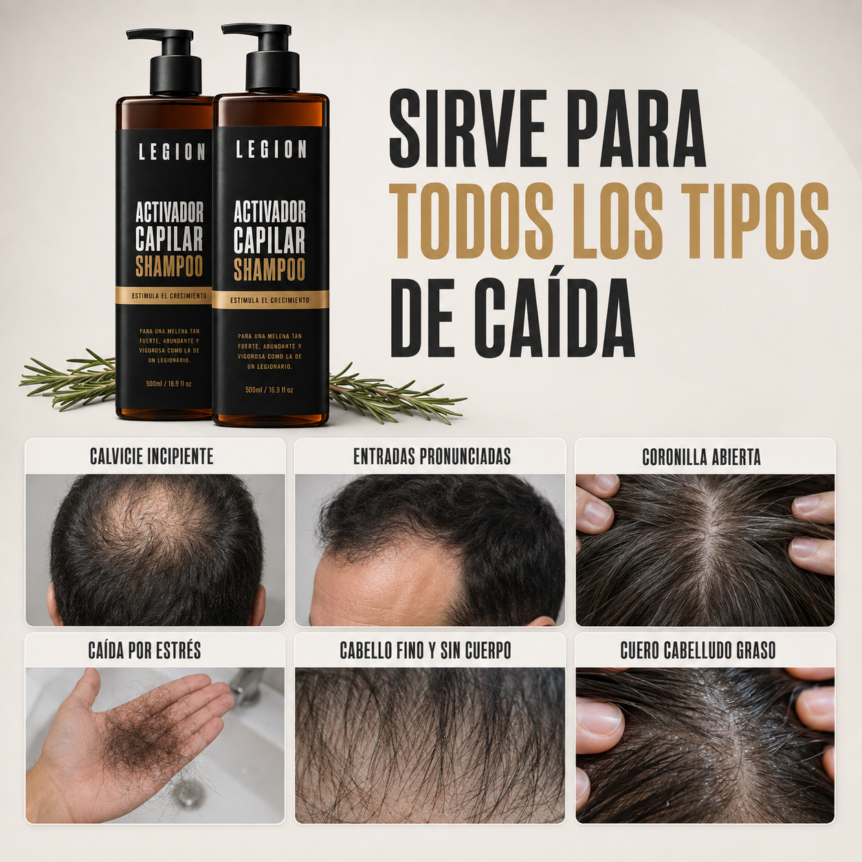 LEGION® – Shampoo Activador Capilar